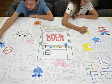Video Game Table Size Coloring Sheet